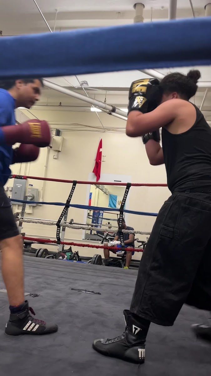 Sparring inside the ring at Boxing N' More